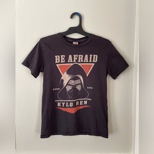 HTF Junk Food + Star Wars Kylo Ren Black Youth Tee Shirt Disney